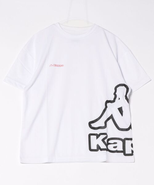 Kappa(カッパ)の「オーバーサイズ半袖Tシャツ(Tシャツ/カットソー・メンズ・ホワイト/ブラック/ネイビー・MEDIUM/LARGE)」の2枚目の写真