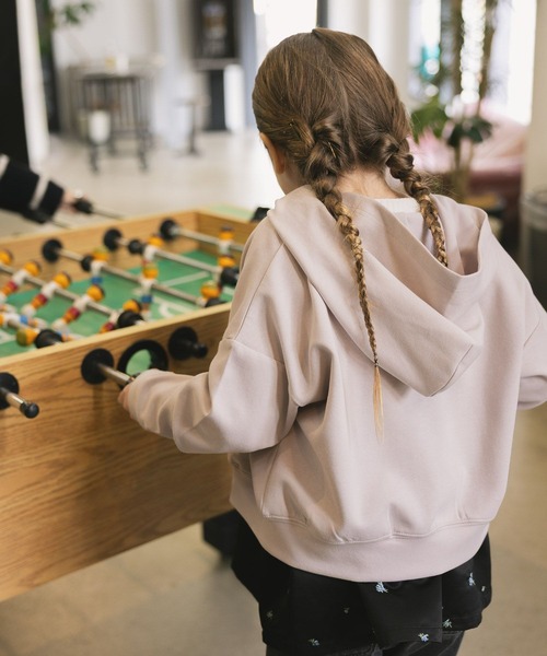 GLOBAL WORK(グローバルワーク)の「ダンボールストレッチZIPパーカー/636460(パーカー・キッズ・ライトグレー/ピンク系その他3/ブラウン・140cm/150cm/160cm/130cm)」の3枚目の写真