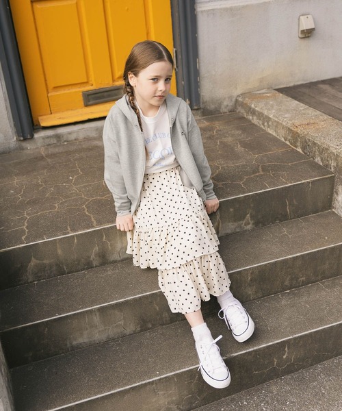 GLOBAL WORK(グローバルワーク)の「ダンボールストレッチZIPパーカー/636460(パーカー・キッズ・ライトグレー/ピンク系その他3/ブラウン・140cm/150cm/160cm/130cm)」の4枚目の写真