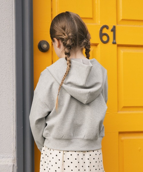 GLOBAL WORK(グローバルワーク)の「ダンボールストレッチZIPパーカー/636460(パーカー・キッズ・ライトグレー/ピンク系その他3/ブラウン・140cm/150cm/160cm/130cm)」の9枚目の写真