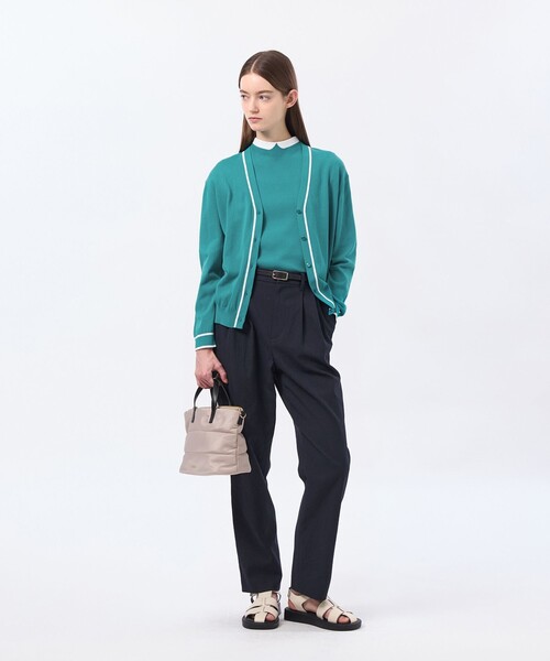 MACKINTOSH PHILOSOPHY(マッキントッシュ フィロソフィー)の「バイカラーファインコットンカーディガン(カーディガン/ボレロ・レディース・ブルー系その他7/ブルー系その他3/グリーン系その他2/ダークネイビー・38)」の8枚目の写真