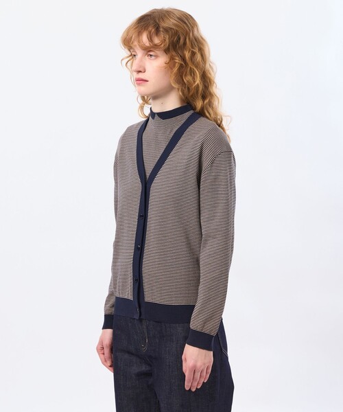 MACKINTOSH PHILOSOPHY(マッキントッシュ フィロソフィー)の「バイカラーファインコットンカーディガン(カーディガン/ボレロ・レディース・ブルー系その他7/ブルー系その他3/グリーン系その他2/ダークネイビー・38)」の10枚目の写真