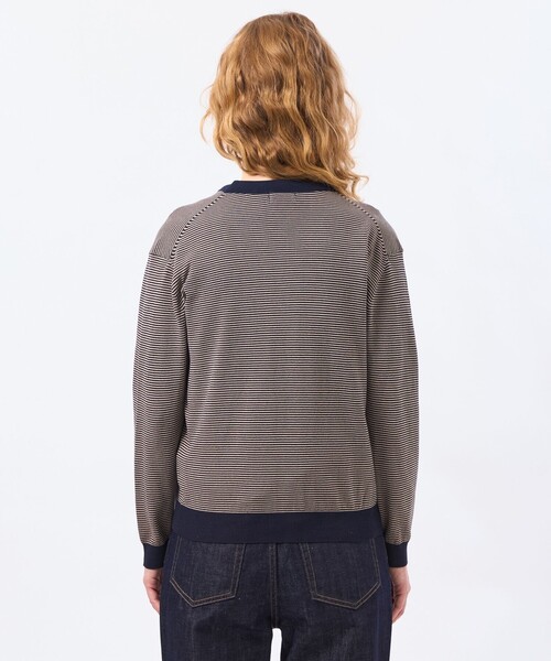 MACKINTOSH PHILOSOPHY(マッキントッシュ フィロソフィー)の「バイカラーファインコットンカーディガン(カーディガン/ボレロ・レディース・ブルー系その他7/ブルー系その他3/グリーン系その他2/ダークネイビー・38)」の11枚目の写真