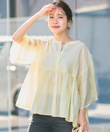 coca（coca）（コカ）の「シアーフレアスリーブブラウス（シャツ/ブラウス）」