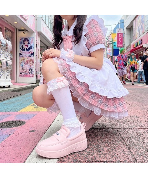 FILA(フィラ)の「SUPER BUBBLE LOAFER / スパーバブルローファー / 厚底スニーカー(スニーカー・レディース・ピンク・23.5cm/24.0cm/24.5cm/25.0cm/25.5cm/26.0cm/23.0cm)」の7枚目の写真