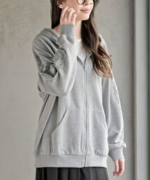 rps（アールピーエス）の「キャットスリーブミニ裏毛パーカー（パーカー）」