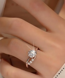 shoppinggo（ショッピングゴー）の「指輪 リング きらきら フリーサイズ シンプル 入学式 卒業式 フォーマル カジュアル（リング）」