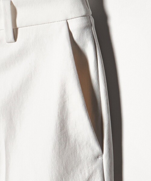 RIRANCHA ツイル スリムパンツ WHITE ‐ウォッシャブル‐（スラックス