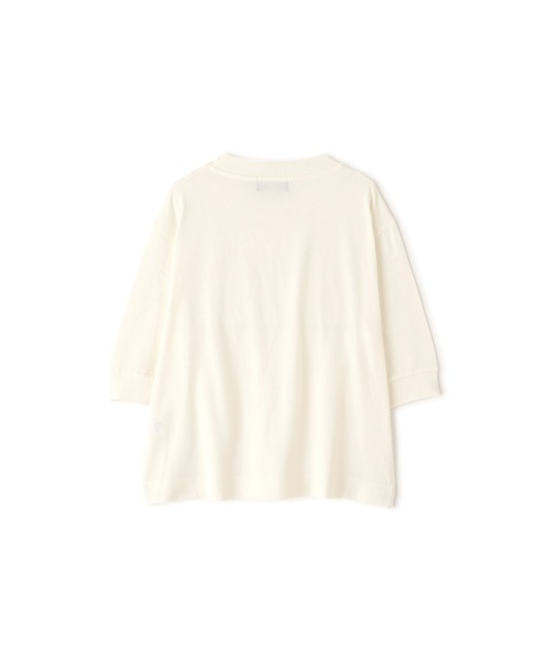 MARGARET HOWELL（マーガレットハウエル）の「TWIST COTTON JERSEY（Tシャツ/カットソー・レディース・アイボリー/ネイビー・2）」の5枚目の写真