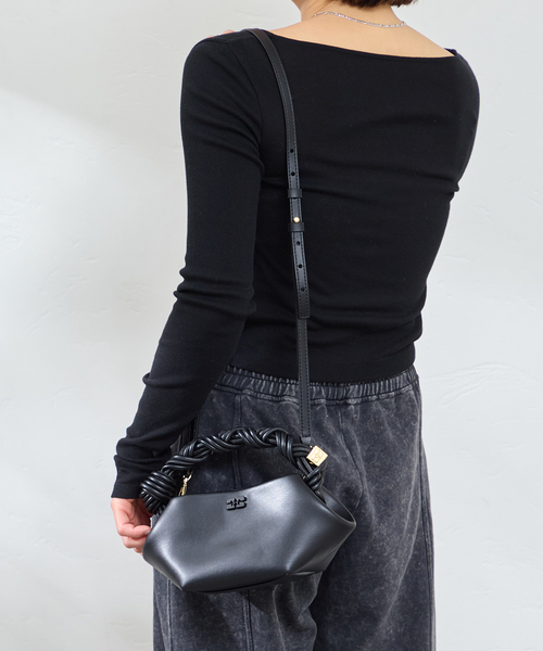 U by SPICK&SPAN(ユーバイスピックアンドスパン)の「GANNI / ガニー Ganni Bou Bag Mini(トートバッグ・レディース・ブラック・FREE)」の1枚目の写真