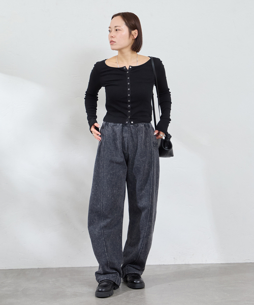 U by SPICK&SPAN(ユーバイスピックアンドスパン)の「GANNI / ガニー Ganni Bou Bag Mini(トートバッグ・レディース・ブラック・FREE)」の3枚目の写真