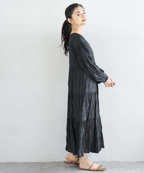 mil（ミル）の「3WAY ティアード ワンピース / ワッシャー加工【586136