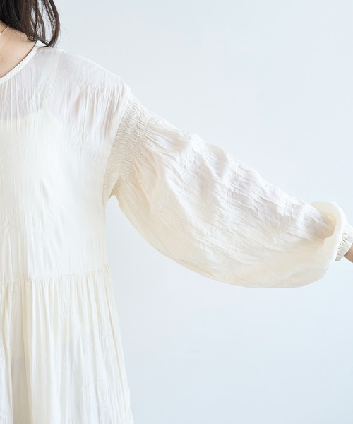 3WAY ティアード ワンピース / ワッシャー加工【586136】（ワンピース