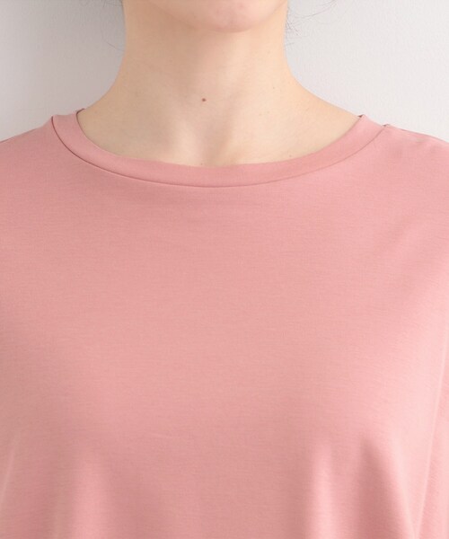 SHOO・LA・RUE(シューラルー)の「【洗濯機可/UV/綿100%】体型カバーが叶う ゆるトップス(Tシャツ/カットソー・レディース・ピンク系/ブラウン系その他/チャコールグレー/ホワイト・00)」の17枚目の写真
