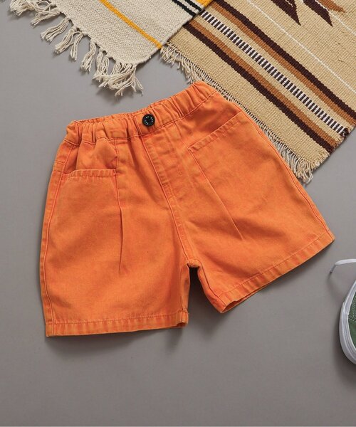 BREEZE(ブリーズ)の「カラーデニムハーフパンツ(デニムパンツ・キッズ・ベージュ/ブラック/ブルー/ミント/オレンジ/ピンク・150/140/120/100/90/130/110)」の6枚目の写真