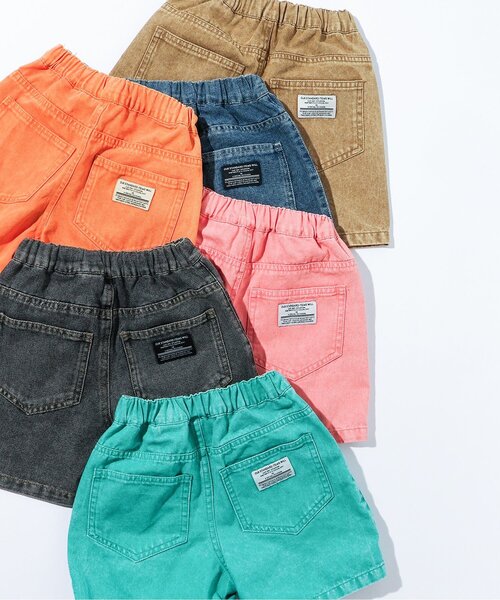 BREEZE(ブリーズ)の「カラーデニムハーフパンツ(デニムパンツ・キッズ・ベージュ/ブラック/ブルー/ミント/オレンジ/ピンク・150/140/120/100/90/130/110)」の18枚目の写真