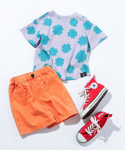 BREEZE(ブリーズ)の「カラーデニムハーフパンツ(デニムパンツ・キッズ・ベージュ/ブラック/ブルー/ミント/オレンジ/ピンク・150/140/120/100/90/130/110)」の19枚目の写真