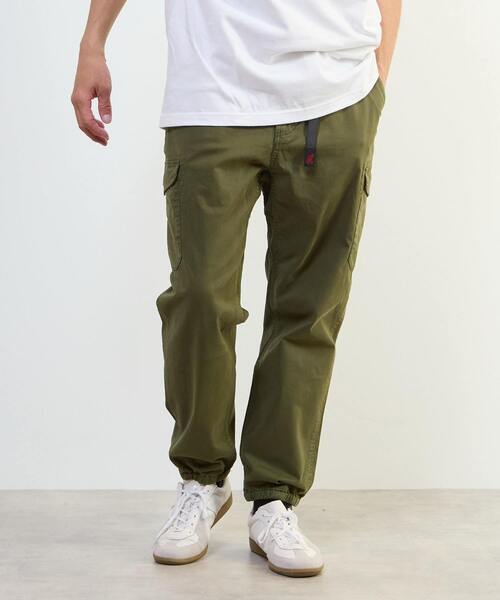 MEN'S MELROSE（メンズメルローズ）の「【Gramicci/グラミチ】NN-CARGO JOGGER PANT | GMP4-FJP01（カーゴパンツ・メンズ・オリーブ/ブラック・4/5/3）」の2枚目の写真