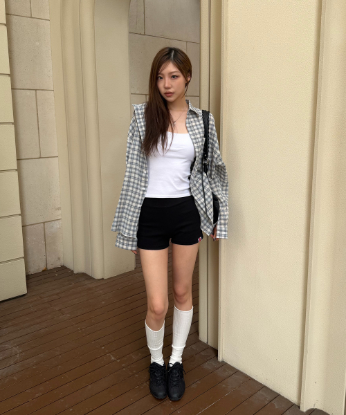 MOOVN(ムブン)の「サマーリンクルチェックシャツブルー(シャツ/ブラウス・メンズ・その他・LARGE/MEDIUM/SMALL)」の5枚目の写真