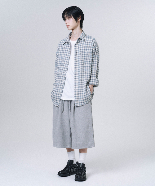 MOOVN(ムブン)の「サマーリンクルチェックシャツブルー(シャツ/ブラウス・メンズ・その他・LARGE/MEDIUM/SMALL)」の9枚目の写真