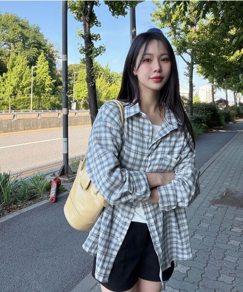 MOOVN(ムブン)の「サマーリンクルチェックシャツブルー(シャツ/ブラウス・メンズ・その他・LARGE/MEDIUM/SMALL)」の16枚目の写真