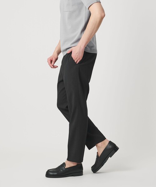 BEAUTY&YOUTH UNITED ARROWS（ビューティーアンドユースユナイテッドアローズ）の「【WEB限定 WARDROBE SMART】フラックスライク テーパード アンクルパンツ【吸水速乾・UVカット】（スラックス・メンズ・モカ/ダークグレー/ブラック・L/M/S/XL）」の2枚目の写真