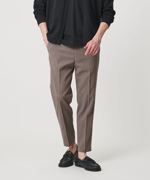 【WEB限定 WARDROBE SMART】フラックスライク テーパード アンクルパンツ【吸水速乾・UVカット】
