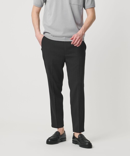 BEAUTY&YOUTH UNITED ARROWS（ビューティーアンドユースユナイテッドアローズ）の「【WEB限定 WARDROBE SMART】フラックスライク テーパード アンクルパンツ【吸水速乾・UVカット】（スラックス・メンズ・モカ/ダークグレー/ブラック・L/M/S/XL）」の4枚目の写真