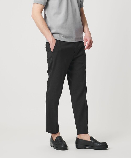 WEB限定 WARDROBE SMART】フラックスライク テーパード アンクルパンツ