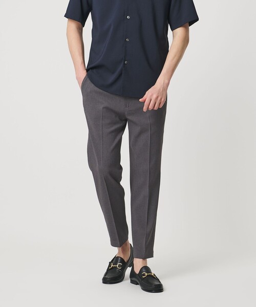 BEAUTY&YOUTH UNITED ARROWS（ビューティーアンドユースユナイテッドアローズ）の「【WEB限定 WARDROBE SMART】フラックスライク テーパード アンクルパンツ【吸水速乾・UVカット】（スラックス・メンズ・モカ/ダークグレー/ブラック・L/M/S/XL）」の8枚目の写真