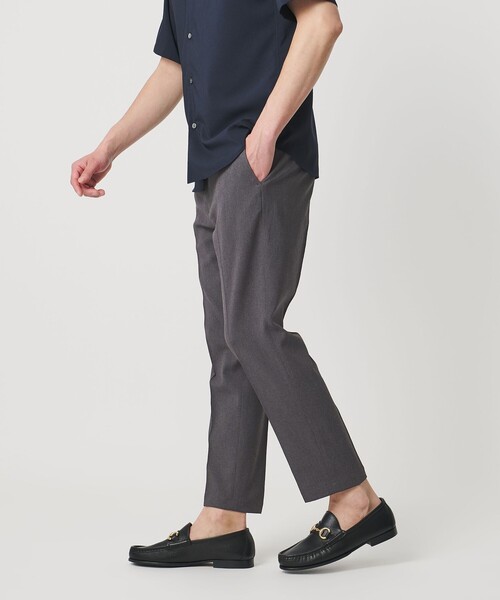 BEAUTY&YOUTH UNITED ARROWS（ビューティーアンドユースユナイテッドアローズ）の「【WEB限定 WARDROBE SMART】フラックスライク テーパード アンクルパンツ【吸水速乾・UVカット】（スラックス・メンズ・モカ/ダークグレー/ブラック・L/M/S/XL）」の9枚目の写真