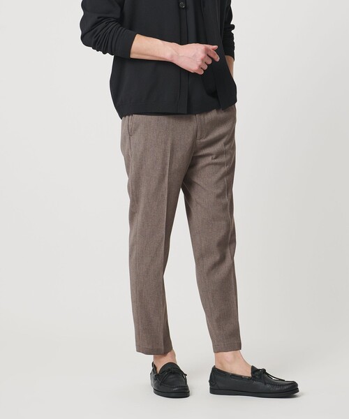 BEAUTY&YOUTH UNITED ARROWS（ビューティーアンドユースユナイテッドアローズ）の「【WEB限定 WARDROBE SMART】フラックスライク テーパード アンクルパンツ【吸水速乾・UVカット】（スラックス・メンズ・モカ/ダークグレー/ブラック・L/M/S/XL）」の13枚目の写真