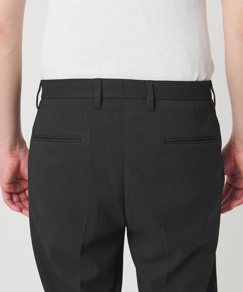 BEAUTY&YOUTH UNITED ARROWS（ビューティーアンドユースユナイテッドアローズ）の「【WEB限定 WARDROBE SMART】フラックスライク テーパード アンクルパンツ【吸水速乾・UVカット】（スラックス・メンズ・モカ/ダークグレー/ブラック・L/M/S/XL）」の20枚目の写真