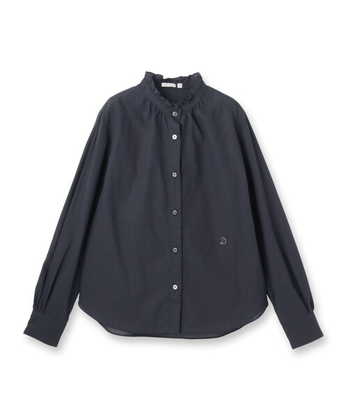 DRESSTERIOR（ドレステリア）の「【ウォッシャブル/通勤】スタンドフリル ブラウス（シャツ/ブラウス・レディース・オフホワイト/サックスブルー/ネイビー・38/36/34）」の4枚目の写真