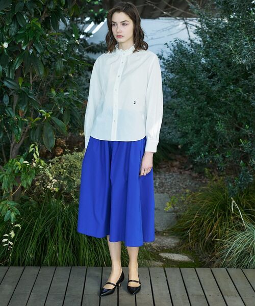 DRESSTERIOR（ドレステリア）の「【ウォッシャブル/通勤】スタンドフリル ブラウス（シャツ/ブラウス・レディース・オフホワイト/サックスブルー/ネイビー・38/36/34）」の20枚目の写真