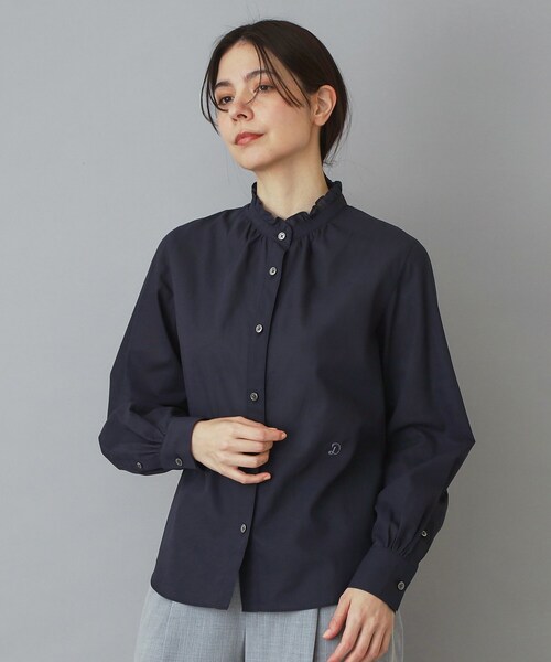 DRESSTERIOR（ドレステリア）の「【ウォッシャブル/通勤】スタンドフリル ブラウス（シャツ/ブラウス・レディース・オフホワイト/サックスブルー/ネイビー・38/36/34）」の21枚目の写真