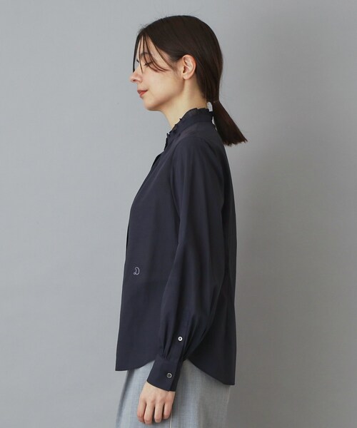 DRESSTERIOR（ドレステリア）の「【ウォッシャブル/通勤】スタンドフリル ブラウス（シャツ/ブラウス・レディース・オフホワイト/サックスブルー/ネイビー・38/36/34）」の22枚目の写真