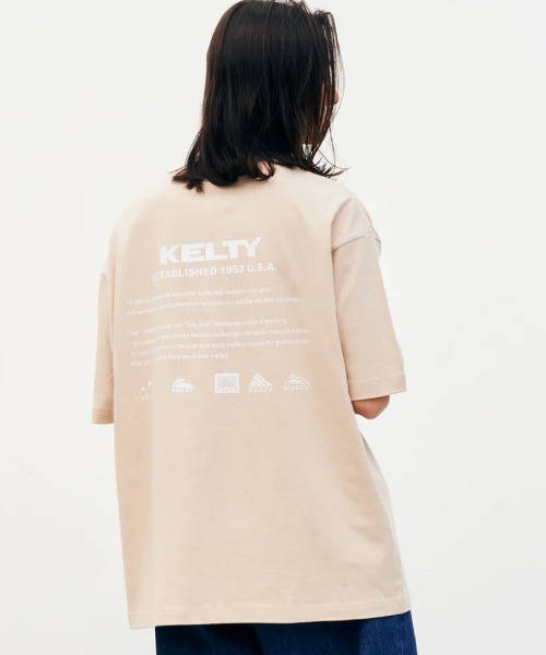 KELTY(ケルティ)の「KELTY BACK HISTORY LOGO S/S T-SHIRT(Tシャツ/カットソー・メンズ・ブラック/ホワイト/ベージュ/ネイビー/グレー・L/M/XL)」の21枚目の写真
