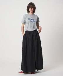 6 | ＜6(ROKU)＞麻ブレンド ロングスカート(スカート)