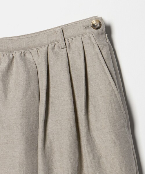6（ロク）の「＜6(ROKU)＞麻ブレンド ロングスカート（スカート・レディース・ベージュ/ブラック・36/38）」の11枚目の写真