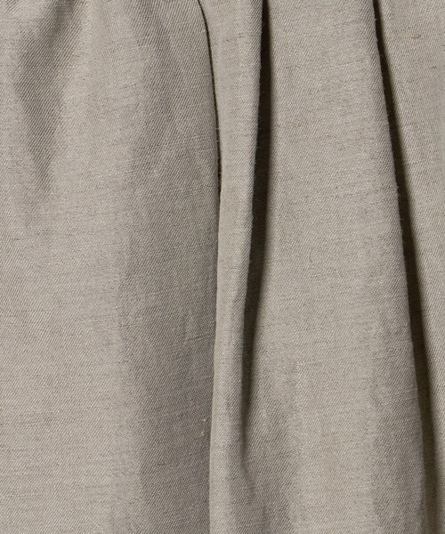 6（ロク）の「＜6(ROKU)＞麻ブレンド ロングスカート（スカート・レディース・ベージュ/ブラック・36/38）」の15枚目の写真