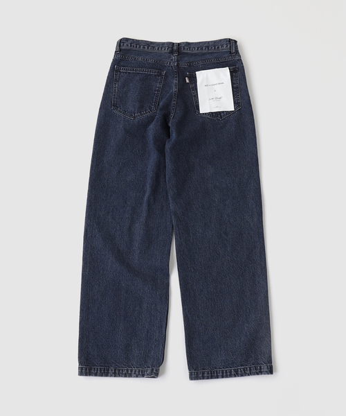 B.C STOCK（ベーセーストック）の「[B.A.C.D] ワイドストレートパンツ（デニムパンツ・メンズ・チャコールグレー/ネイビー/ブルー系その他/ブラック・LARGE/MEDIUM/SMALL）」の5枚目の写真