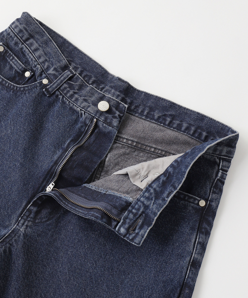 B.C STOCK（ベーセーストック）の「[B.A.C.D] ワイドストレートパンツ（デニムパンツ・メンズ・チャコールグレー/ネイビー/ブルー系その他/ブラック・LARGE/MEDIUM/SMALL）」の6枚目の写真