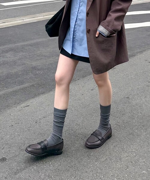 fredy emue（フレディエミュ）の「ソールステッチローファー（その他シューズ・レディース・ブラック/ブラウン系その他・24.5/24/23.5/23）」の3枚目の写真