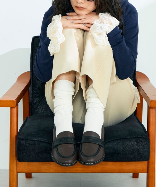 fredy emue（フレディエミュ）の「ソールステッチローファー（その他シューズ・レディース・ブラック/ブラウン系その他・24.5/24/23.5/23）」の7枚目の写真