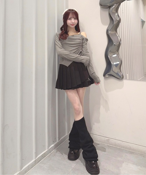 one way(ワンウェイ)の「長袖アシメドロストカットソー(Tシャツ/カットソー・レディース・オフホワイト/グレー/ブルー/ブラック/イエロー・FREE)」の15枚目の写真