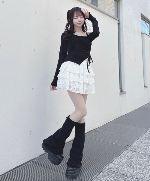 one way(ワンウェイ)の「長袖アシメドロストカットソー(Tシャツ/カットソー・レディース・オフホワイト/グレー/ブルー/ブラック/イエロー・FREE)」の10枚目の写真