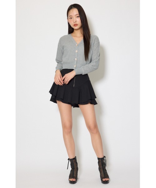 rienda（リエンダ）の「柄編みシアーカーディガン　春服（カーディガン/ボレロ・レディース・パープル/ホワイト/グレー・FREE）」の13枚目の写真