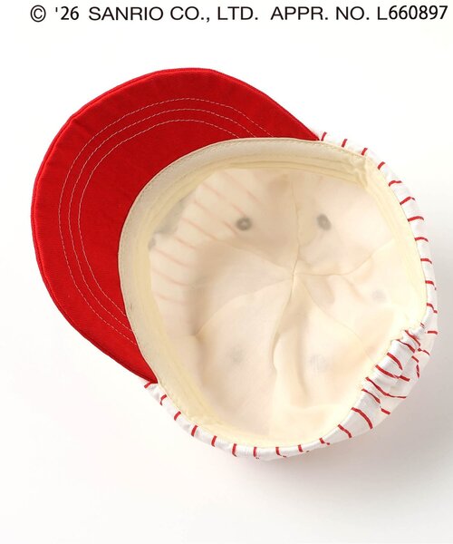 sanrio（サンリオ）の「サンリオキャラクターズ いろいろスポーツ帽子（キャップ・キッズ・レッド/クリーム・50/48）」の4枚目の写真