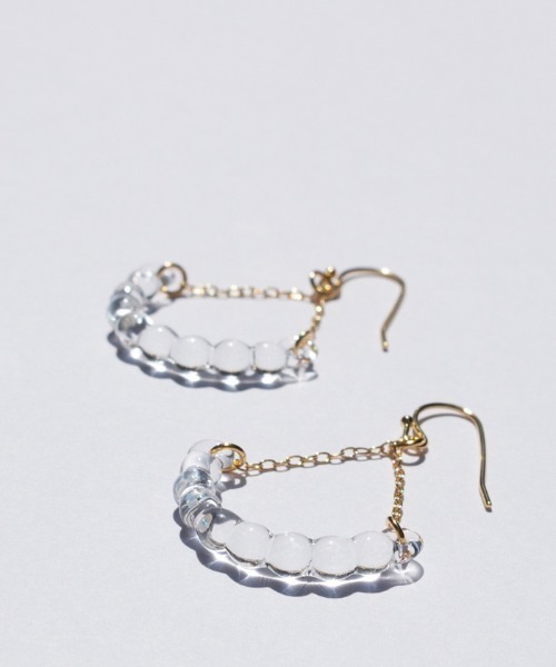 HARIO Lampwork Factory(ハリオランプワークファクトリー)の「ピアス アール(ピアス(両耳用)・レディース・クリア・FREE)」の10枚目の写真
